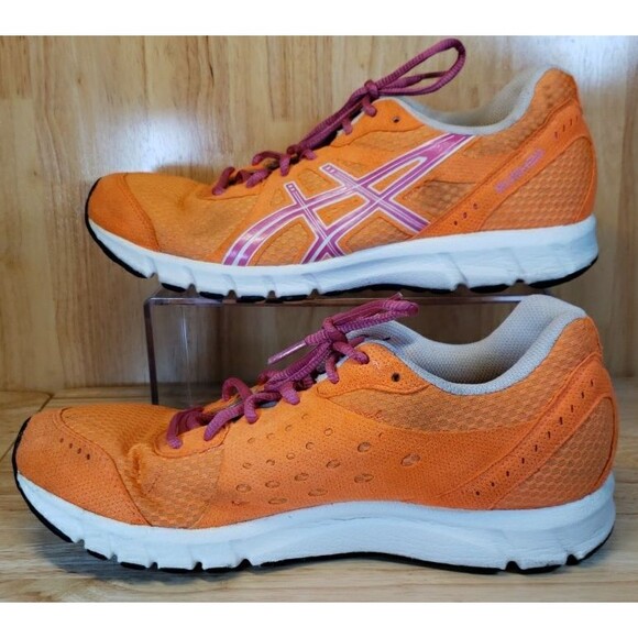 ASICS Rush 33 Women’s Running Shoes Size 9.5 Orange Pink T1H7N - Picture 3 of 9